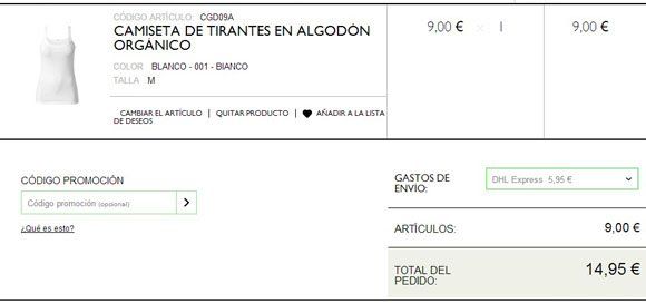 Código promoción de Intimissimi